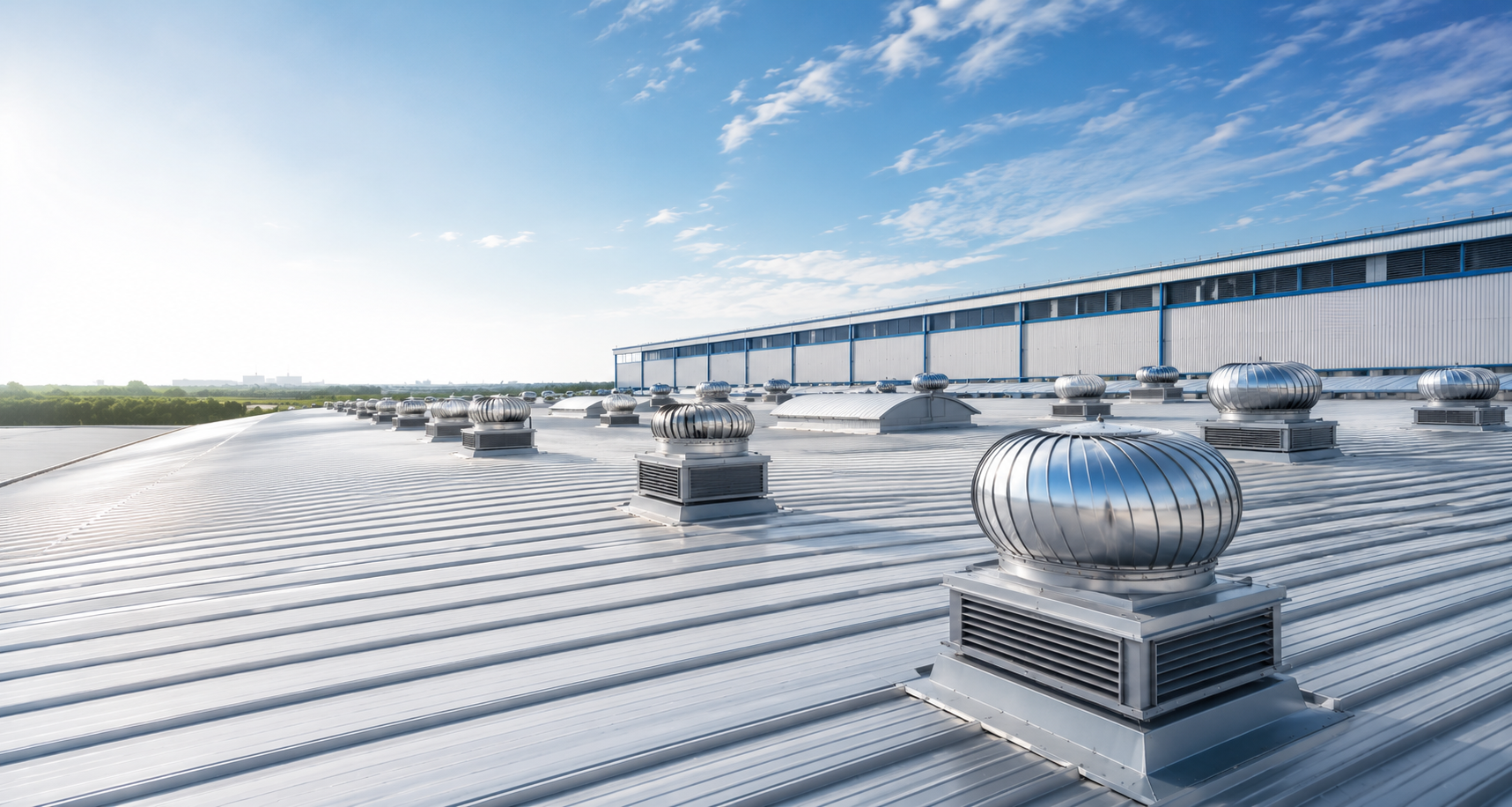 Polycarbonate skylight installation